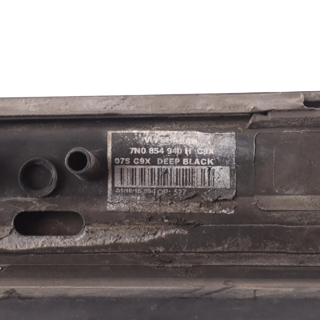 VW Sharan 7N Door Moulding Strip Front Right O/S Sill Cover Deep Black - C9X - SKU 7N0854940H-DBL - Part number 7N0854940H