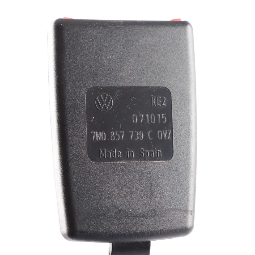 Volkswagen VW Sharan 7N Seatbelt Buckle Rear Left N/S Seat Belt Lock - SKU 7N0857739C - Part number 7N0857739C