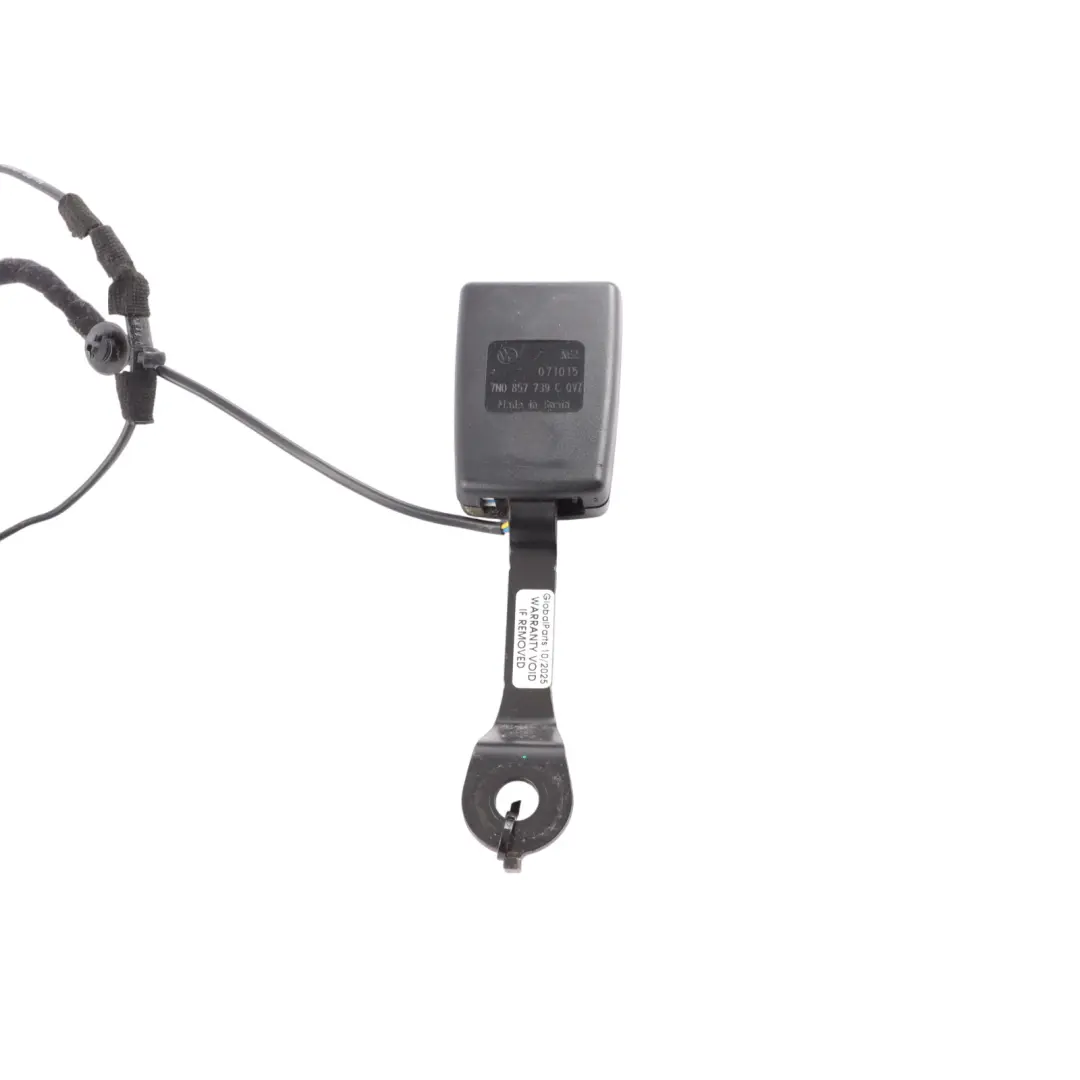 Volkswagen VW Sharan 7N Seatbelt Buckle Rear Left N/S Seat Belt Lock - SKU 7N0857739C - Part number 7N0857739C