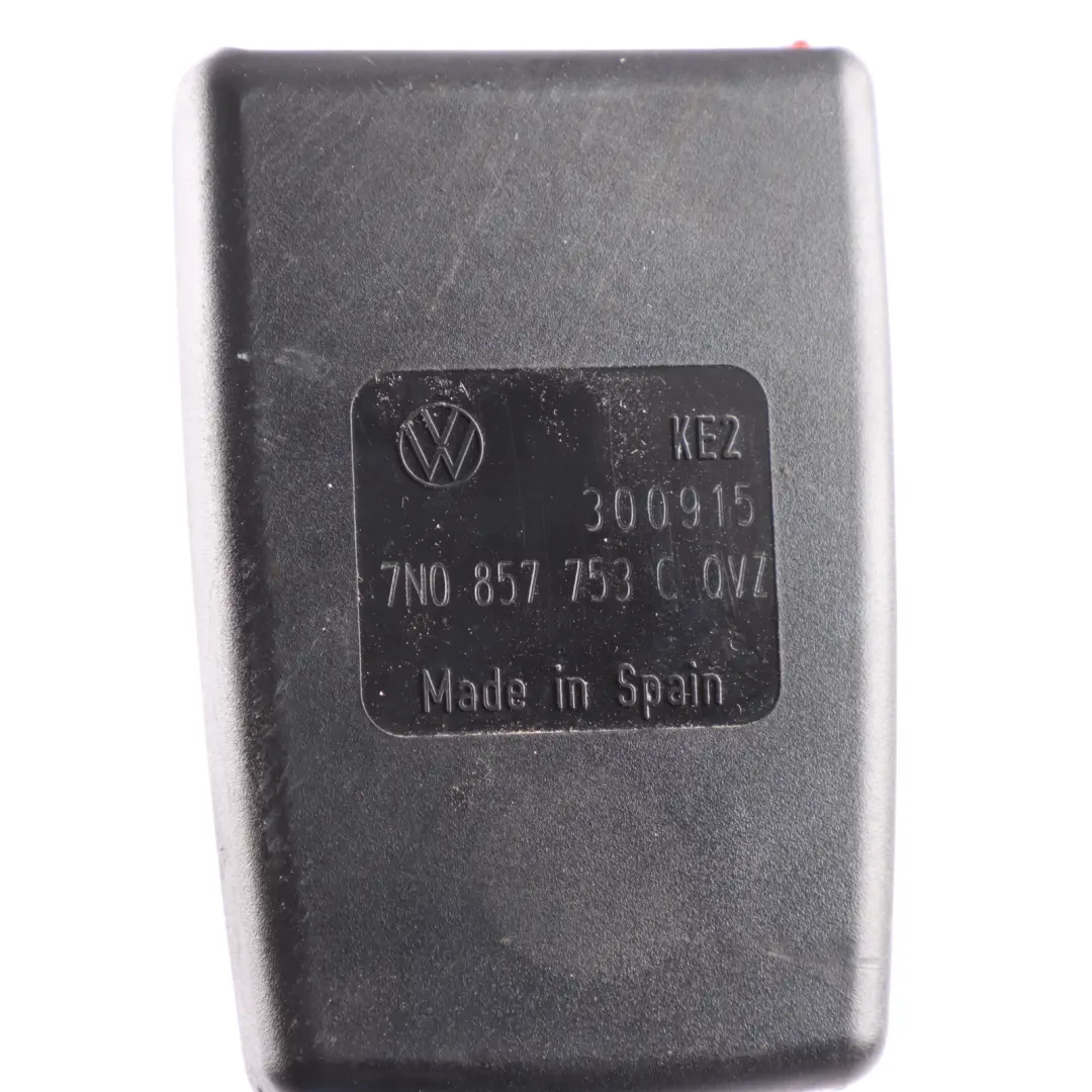 7N Seatbelt Buckle Rear Right Centre O/S Belt Lock to Volkswagen Sharan with Part number 7N0857753C Volkswagen Sharan 7N Seatbelt Buckle Rear Right Centre O/S Belt Lock - SKU 7N0857753C - Part number 7N0857753C