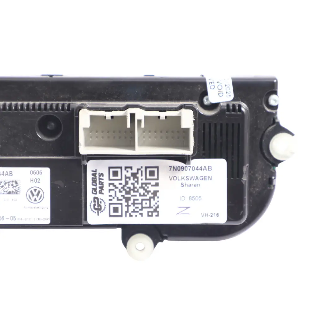 VW Sharan 7N Air Conditioning Climate Control Panel A/C Switch - SKU 7N0907044AB - Part number 7N0907044AB