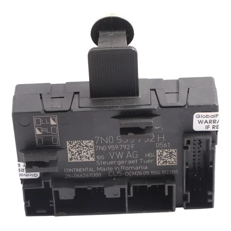 VW Volkswagen Sharan 7N Passenger's Side Door ECU Module Control Unit 7N0959792H