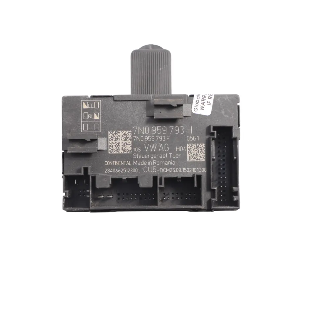 7N Driver's Side Door ECU Module Control Unit to VW Volkswagen Sharan with Part number 7N0959793H VW Volkswagen Sharan 7N Driver's Side Door ECU Module Control Unit - SKU 7N0959793H - Part number 7N0959793H