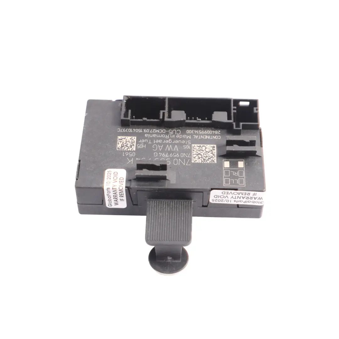 VW Sharan 7N Modulo Porta Posteriore Unità Di Controllo Sinistra Lato - SKU 7N0959794K - Numero di parte 7N0959794K