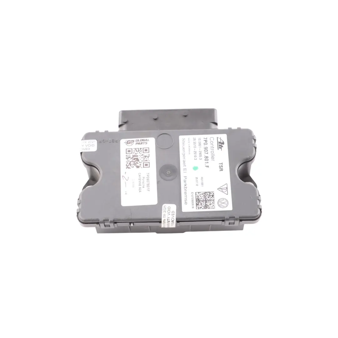 Handbrake Electric Parking Brake Control Module to Porsche Cayenne 92A with Part number 7P0907801F Porsche Cayenne 92A Handbrake Electric Parking Brake Control Module - SKU 7P0907801F - Part number 7P0907801F