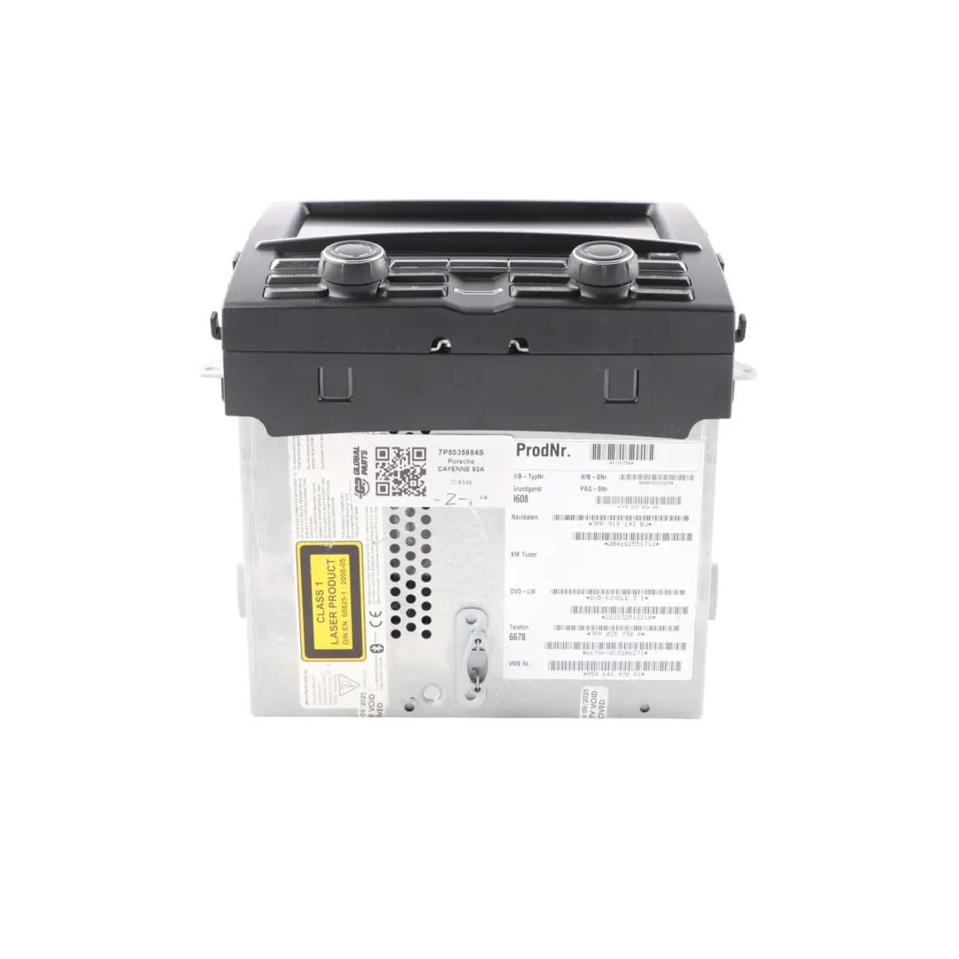 Porsche Cayenne 92A Radio Head Unit Sat Nav Control Panel Unit 7P5035884S - SKU 958642970AX - Part number 958642970AX