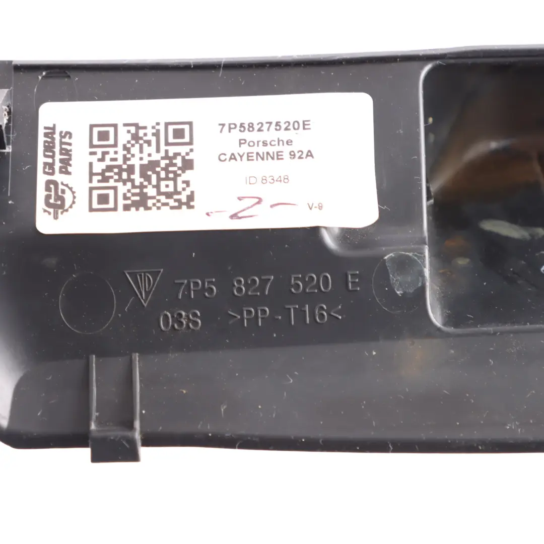 Boot Trunk Lock Trim Surround Cover to Porsche Cayenne 92A with Part number 7P5827520E Porsche Cayenne 92A Boot Trunk Lock Trim Surround Cover - SKU 95855552001 - Part number 7P5827520E