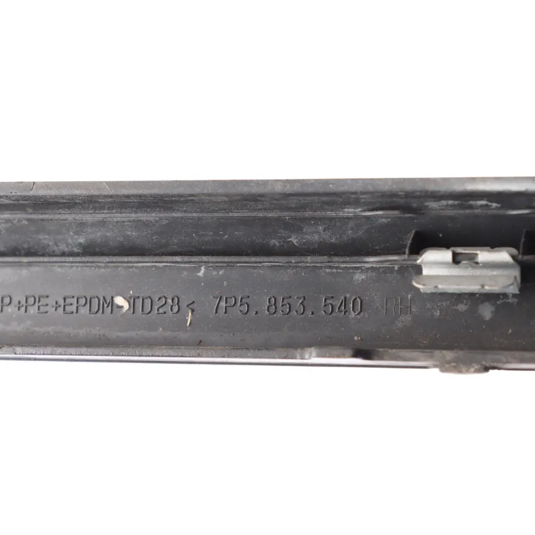 Porsche Cayenne 92A Sill Trim Panel Rear Right O/S Jet Black - C9X - SKU 7P5853540-JBL - Part number 7P5853540