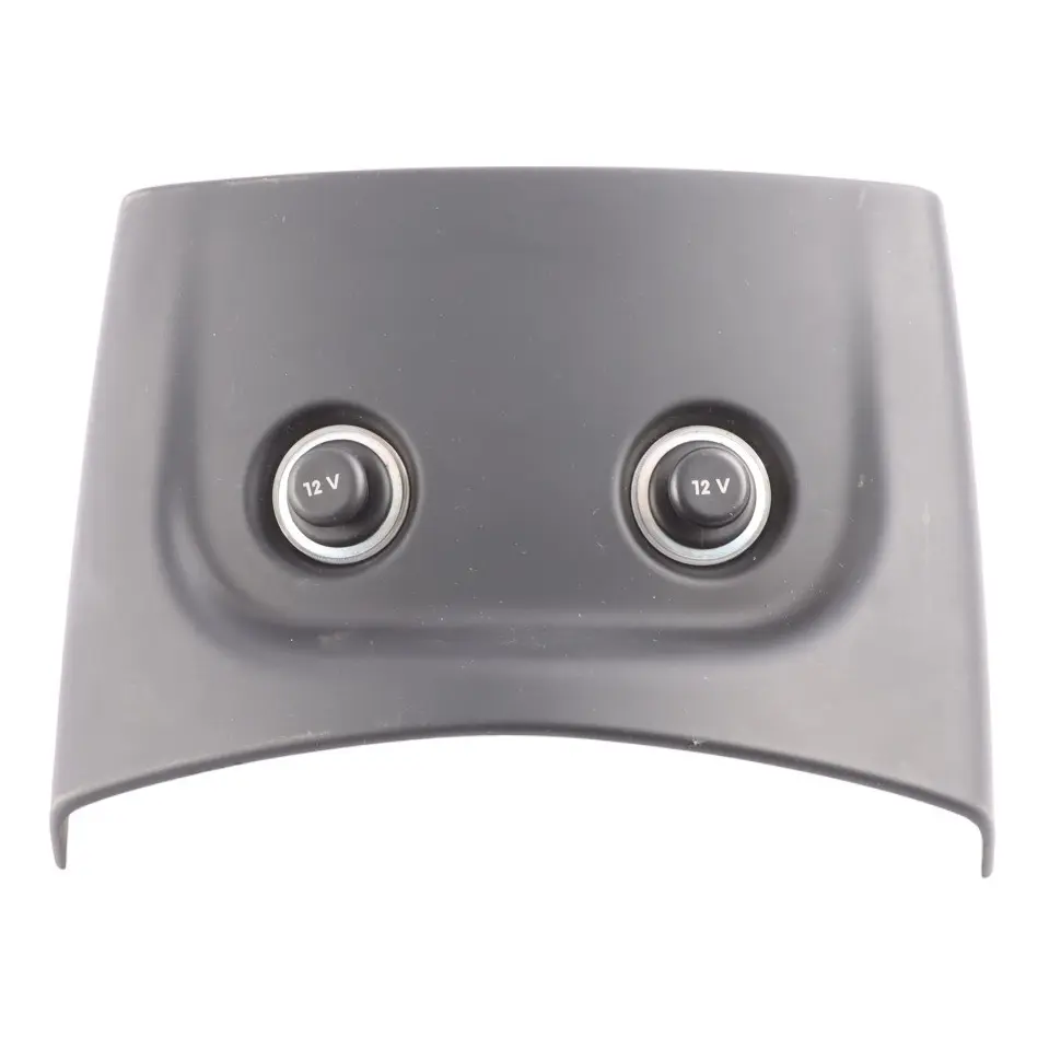 Porsche Cayenne 92A Rear Centre Console Panel Double 12V Socket Trim - SKU 7P5863440 - Part number 7P5863440