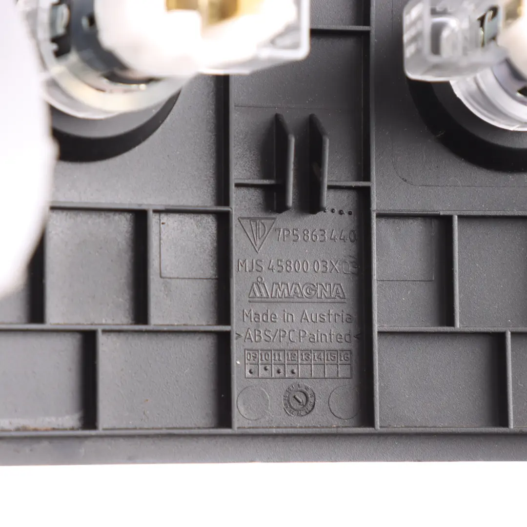 Centre Console Panel Double 12V Socket Trim to Porsche Cayenne 92A Rear with Part number 7P5863440 Porsche Cayenne 92A Rear Centre Console Panel Double 12V Socket Trim - SKU 7P5863440 - Part number 7P5863440