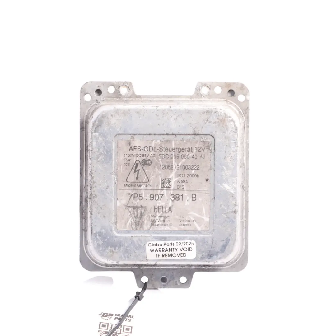 Porsche Cayenne 92A Front Headlight Xenon Ballast Control Module Unit - SKU 7P5907381B - Part number 7P5907381B