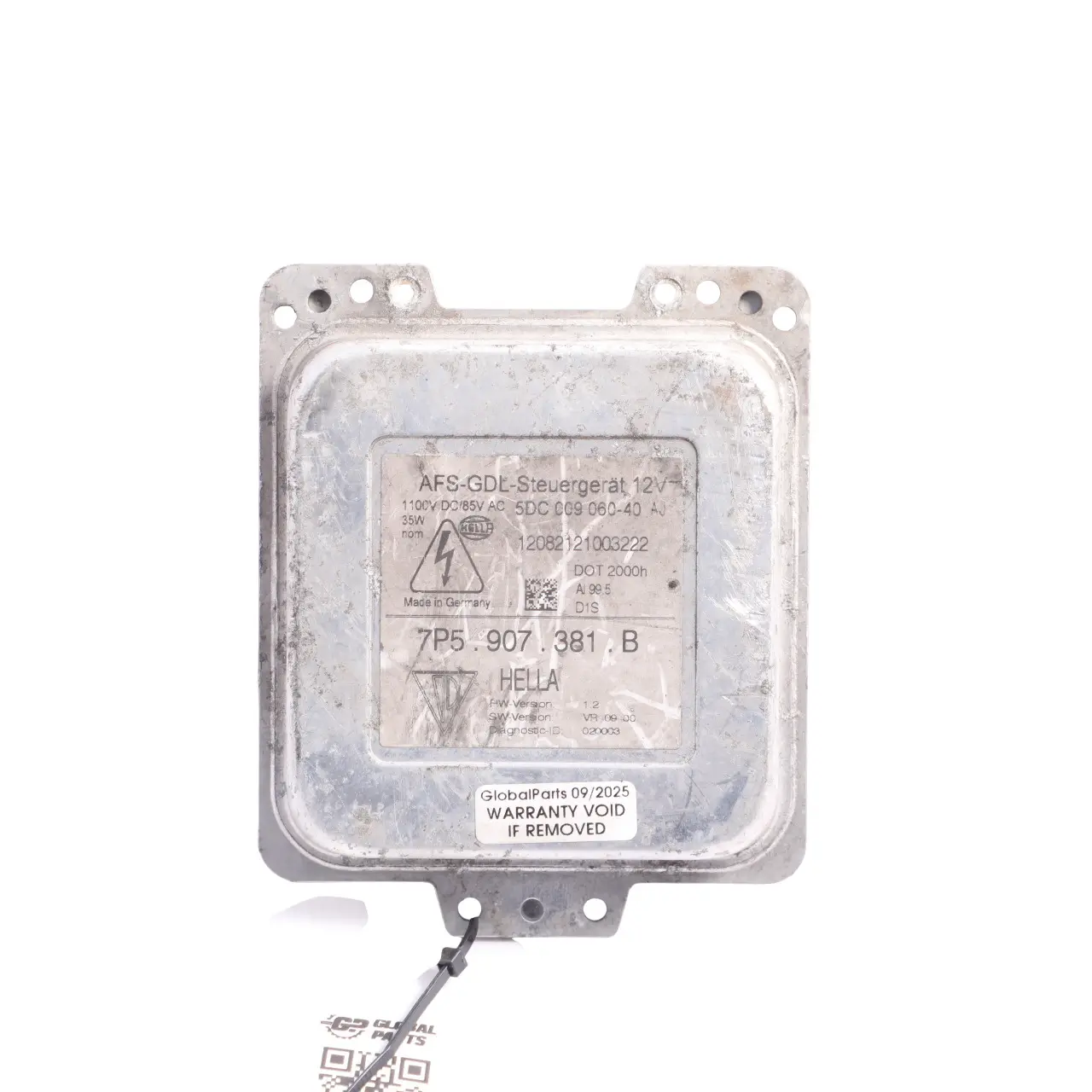 Porsche Cayenne 92A Front Headlight Xenon Ballast Control Module Unit 7P5907381B