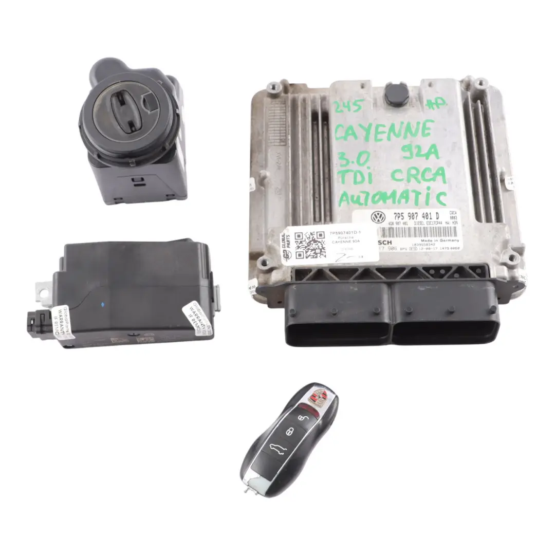 Porsche Cayenne 92A 3.0 TDI CRCA 245HP Engine ECU Kit Automatic - SKU 7P5907401D-1 - Part number 7P5907401D