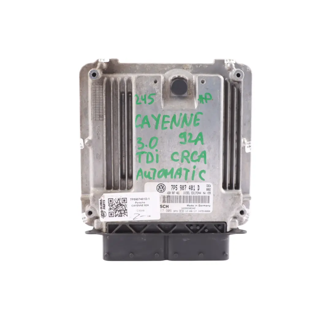 CRCA 245HP Engine ECU Kit Automatic to Porsche Cayenne 92A 3.0 TDI with Part number 7P5907401D Porsche Cayenne 92A 3.0 TDI CRCA 245HP Engine ECU Kit Automatic - SKU 7P5907401D-1 - Part number 7P5907401D