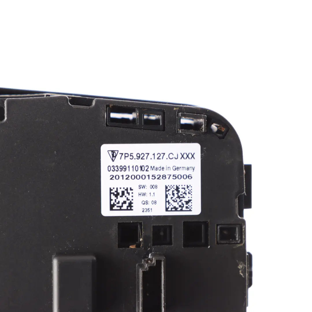 Suspension Switch Centre Console Button Panel to Porsche Cayenne 92A with Part number 7P5927127CJ Porsche Cayenne 92A Suspension Switch Centre Console Button Panel - SKU 7P5927127CJ - Part number 7P5927127CJ