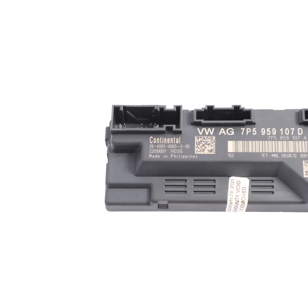 Control Module Unit to Porsche Cayenne 92A Rear Tailgate with Part number 7P5959107D Porsche Cayenne 92A Rear Tailgate Control Module Unit - SKU 7P5959107D - Part number 7P5959107D