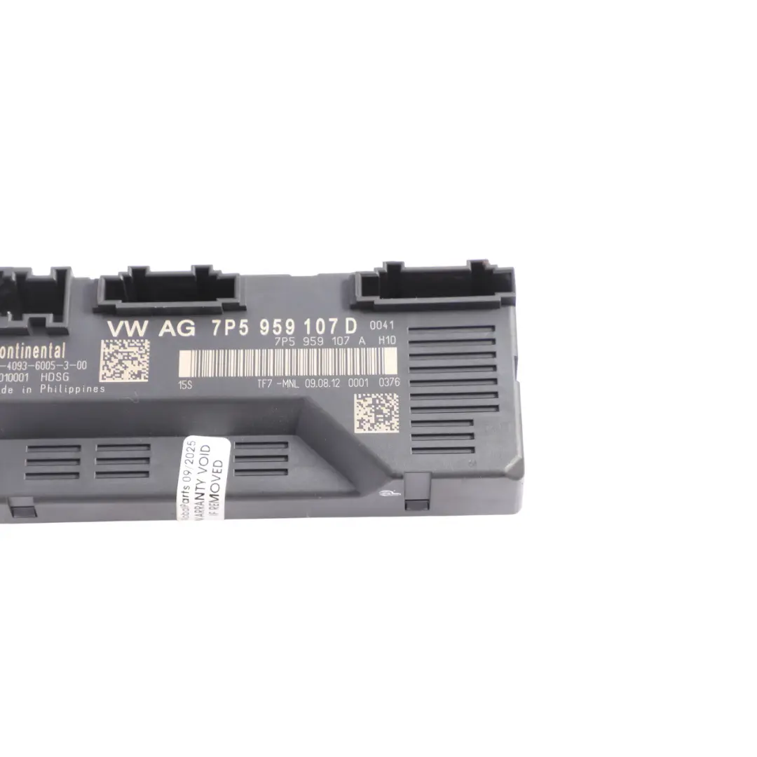 Control Module Unit to Porsche Cayenne 92A Rear Tailgate with Part number 7P5959107D Porsche Cayenne 92A Rear Tailgate Control Module Unit - SKU 7P5959107D - Part number 7P5959107D