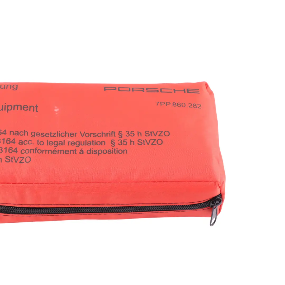 Porsche Cayenne 92A First Aid Emergency Medical Kit Red Pouch - SKU 7PP860282 - Part number 7PP860282