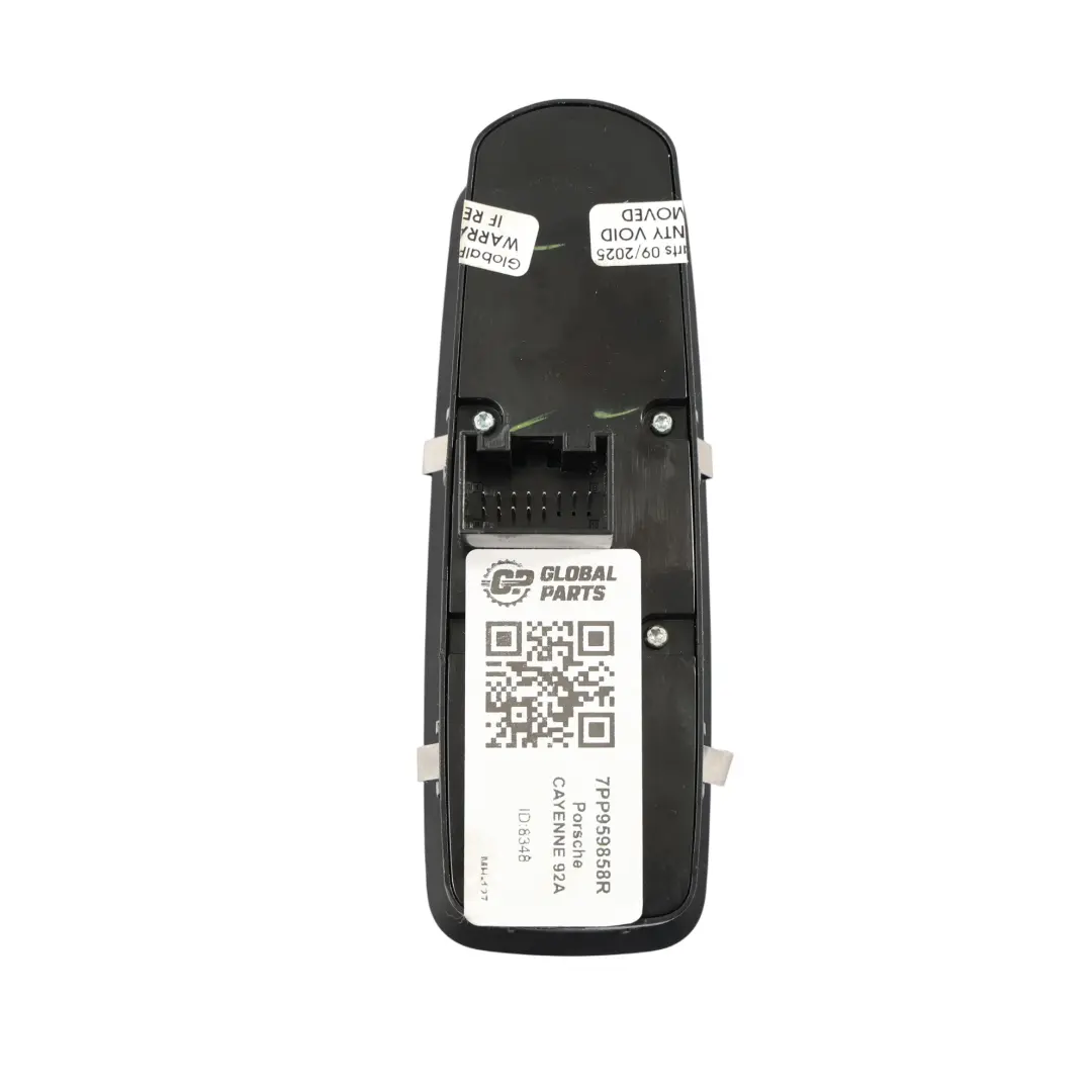 Porsche Cayenne 92A Interruptor Elevalunas Regulador Lado Conductor - SKU 7PP959858R - Número de pieza 7PP959858R