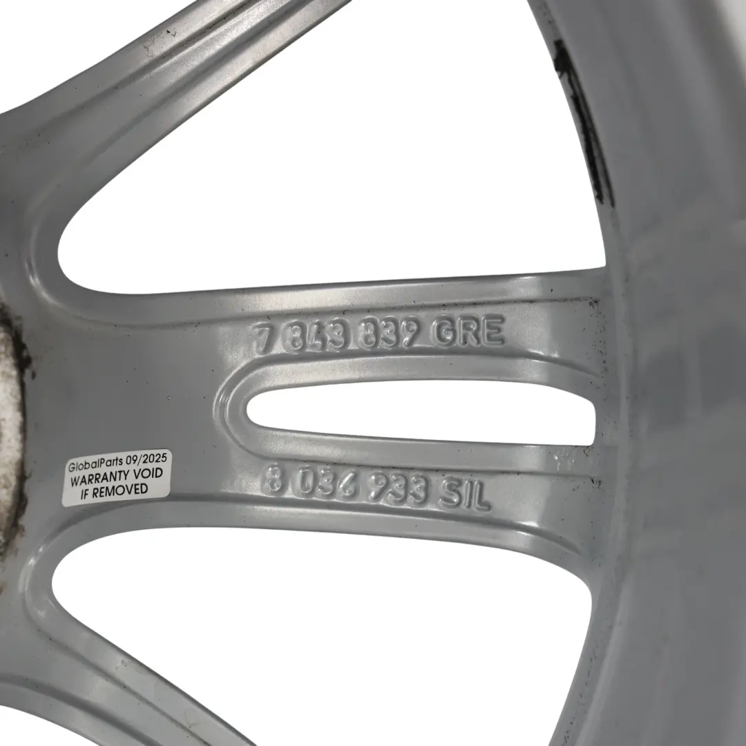 BMW E90 E91 E92 E93 Vorne Alu Felge Alufelge 18" 8J M Spinnen Speiche 193 - SKU 8036933-1 - Teilenummer 8036933