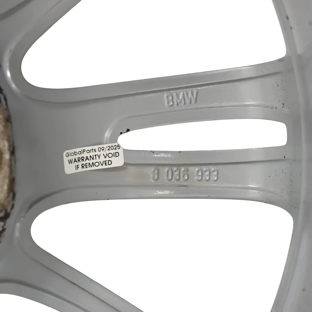 BMW E90 E91 E92 E93 Silver Front Alloy Wheel Rim 18" 8J ET:34 M Spider Spoke 193 - SKU 8036933-4 - Part number 8036933