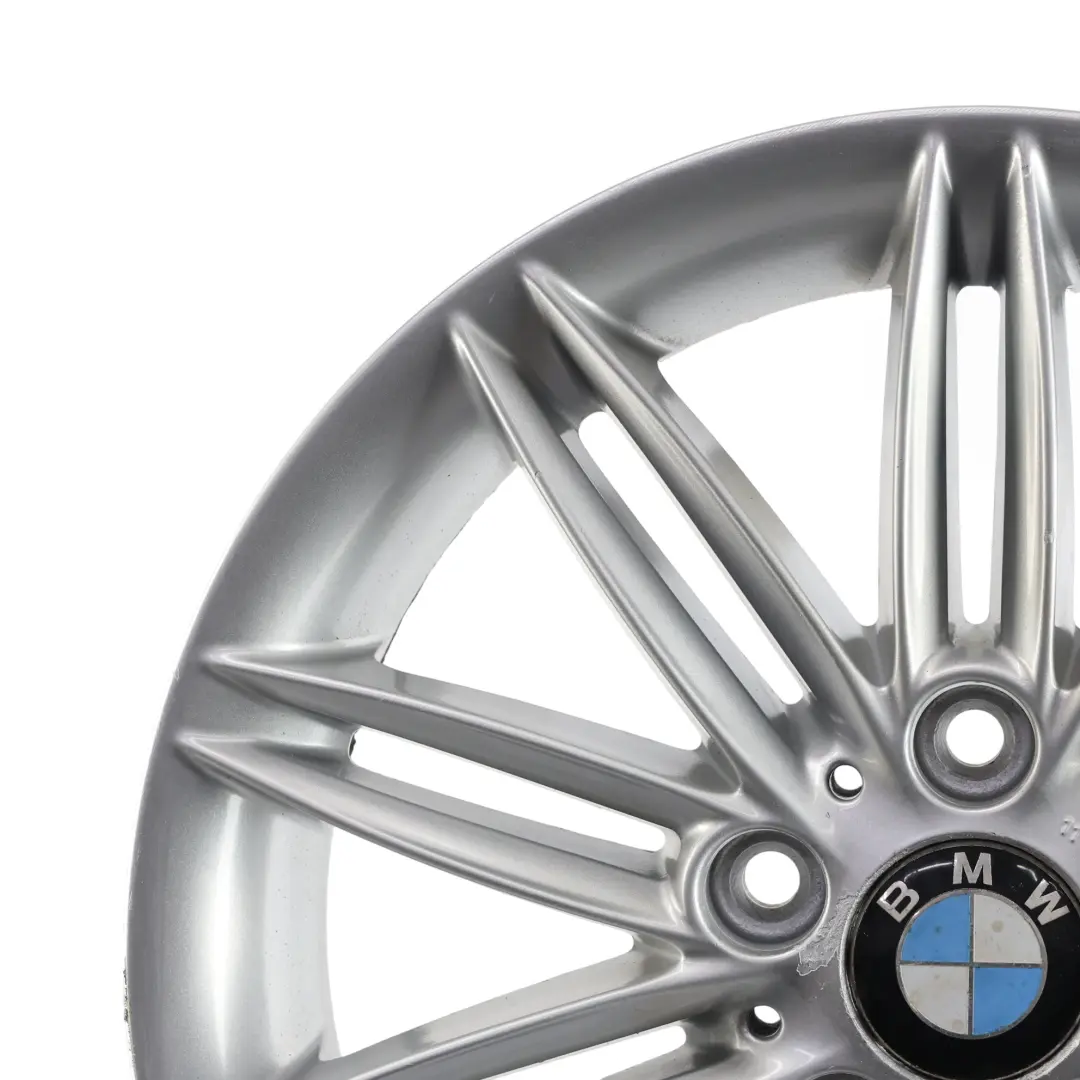 BMW E81 E82 E87 E88 Wheel Rim Alloy Silver 17" 7J ET:47 M Double Spoke 207 - SKU 8036937-6 - Part number 8036937