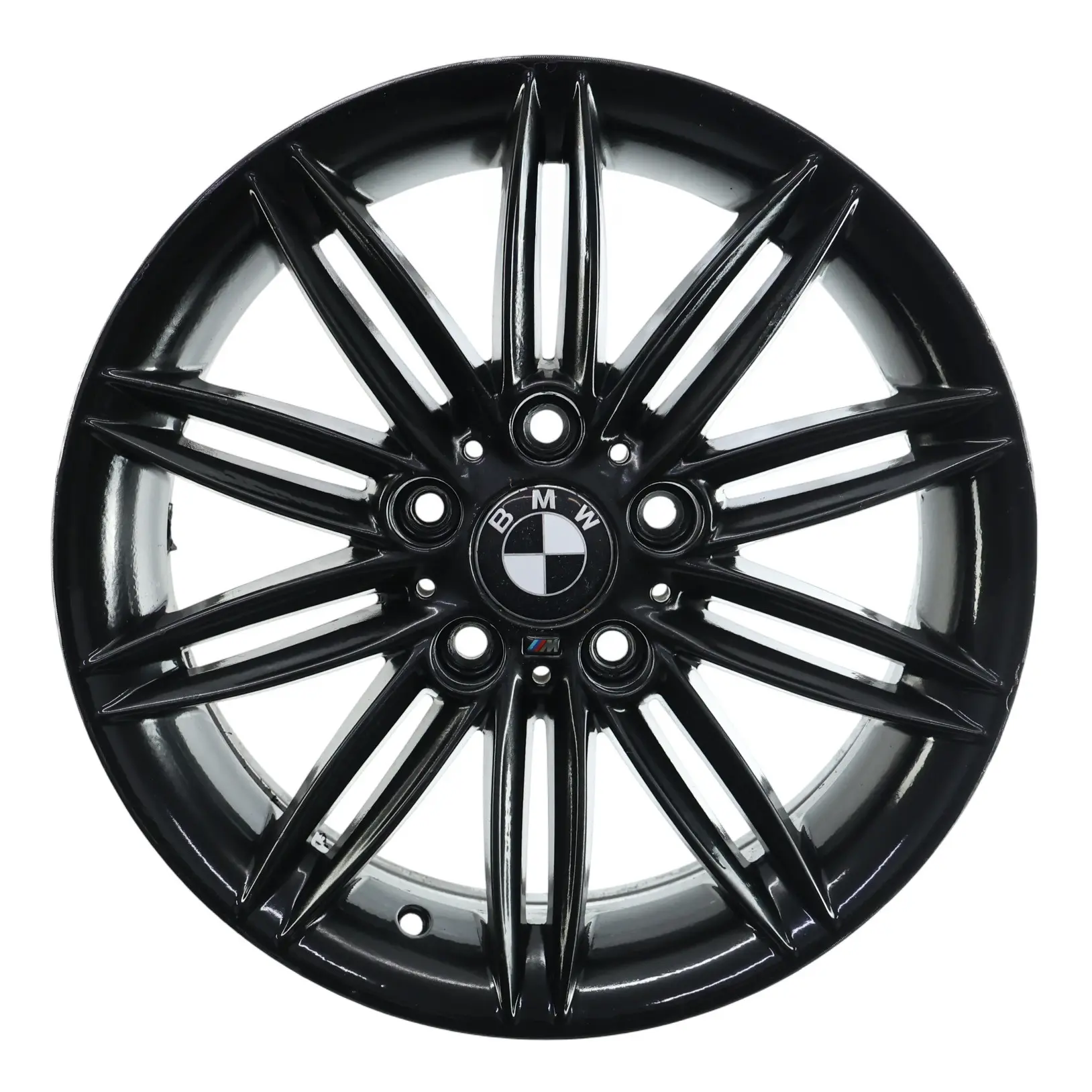 BMW E81 E82 E87 E88 Rear Black Wheel Alloy Rim 17" 7,5J ET:47 M Double Spoke 207