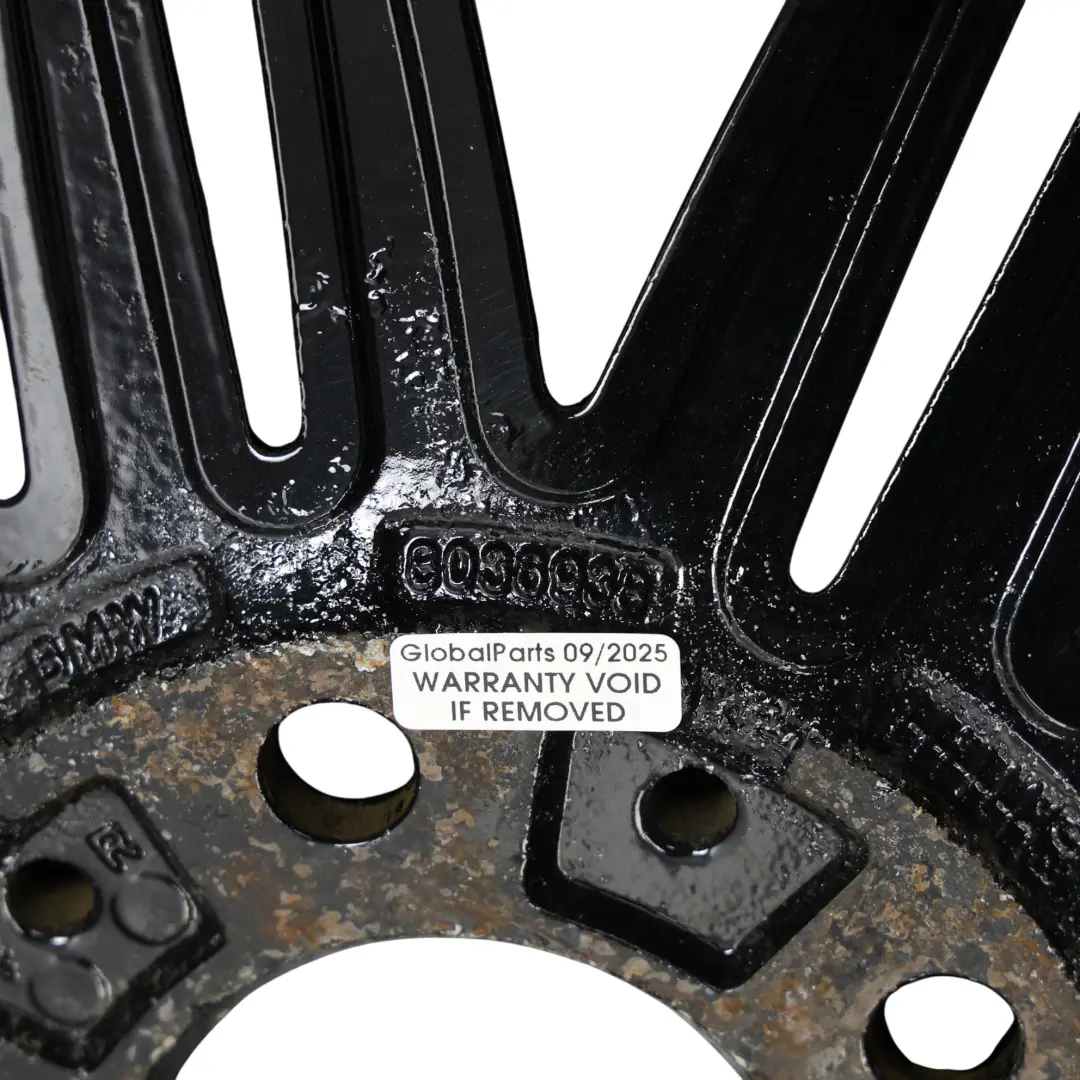 BMW E81 E82 E87 E88 Rear Black Wheel Alloy Rim 17" 7,5J ET:47 M Double Spoke 207 - SKU 8036938-10 - Part number 8036938