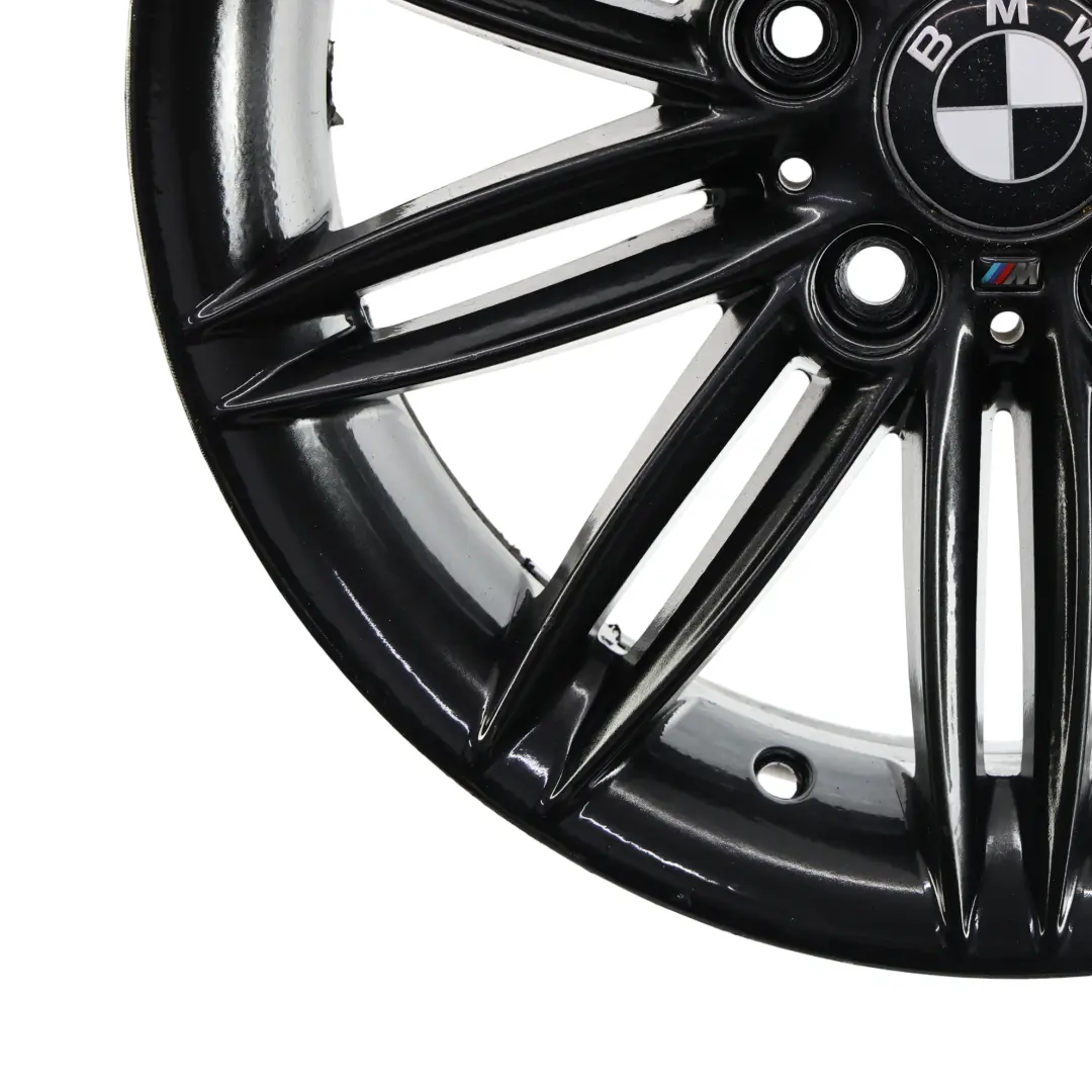 BMW E81 E82 E87 E88 Rear Black Wheel Alloy Rim 17" 7,5J ET:47 M Double Spoke 207 - SKU 8036938-10 - Part number 8036938