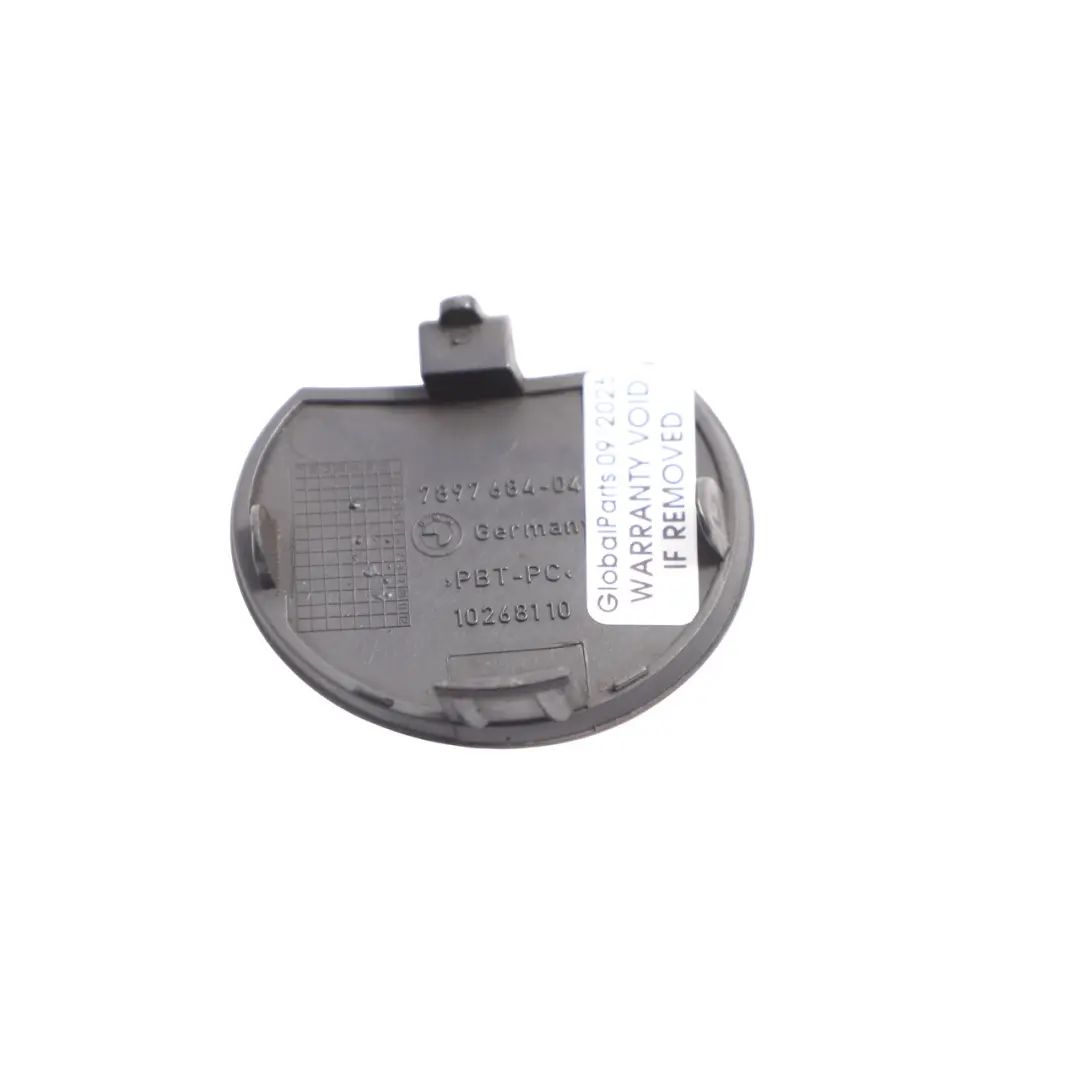 Towing Eye Front Bumper Cover Trim Azurit Black - S34 to BMW F01 F02 F03 with Part number 8045118 BMW F01 F02 F03 Towing Eye Front Bumper Cover Trim Azurit Black - S34 - SKU 8045118-AZB - Part number 8045118