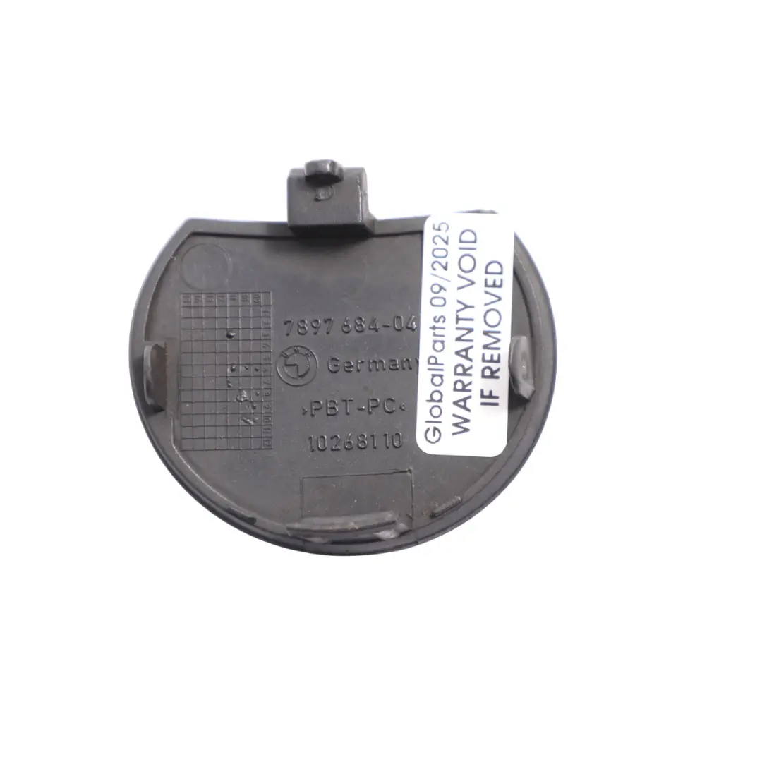 Towing Eye Front Bumper Cover Trim Azurit Black - S34 to BMW F01 F02 F03 with Part number 8045118 BMW F01 F02 F03 Towing Eye Front Bumper Cover Trim Azurit Black - S34 - SKU 8045118-AZB - Part number 8045118