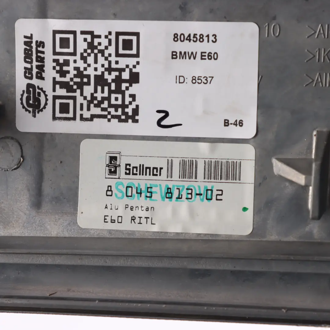 Dashboard Strip Panel Aluminium Trim Left N/S to BMW E60 LCI E61 LCI with Part number 8045813 BMW E60 LCI E61 LCI Dashboard Strip Panel Aluminium Trim Left N/S - SKU RHD-8045813 - Part number 8045813
