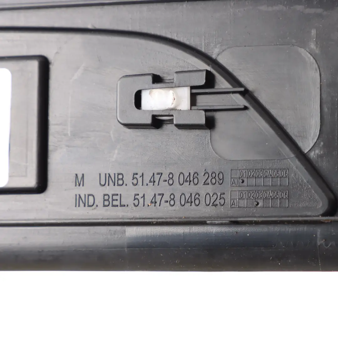 BMW F01 Entrada Tapa Tira M Sport Trim Panel Trasero Izquierdo Negro - SKU 8046289 - Número de pieza 8046289