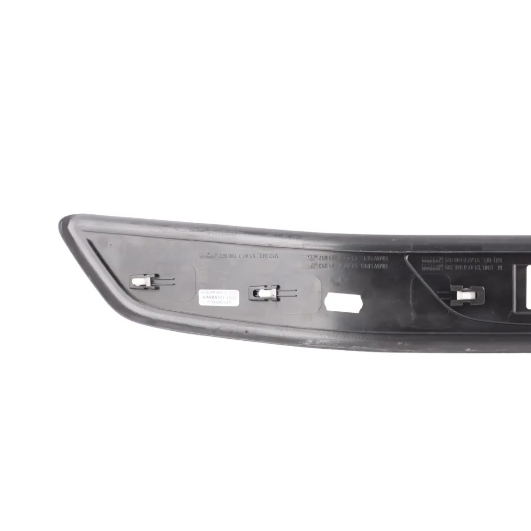 BMW F01 Entrance Cover Strip M Sport Trim Panel Rear Left N/S Black - SKU 8046289 - Part number 8046289