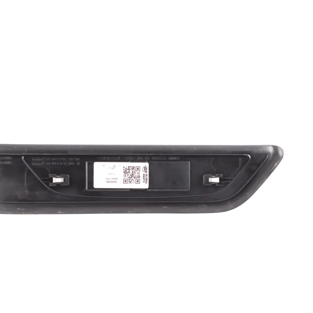 Entrance Cover Strip M Sport Trim Panel Rear Left N/S Black to BMW F01 with Part number 8046289 BMW F01 Entrance Cover Strip M Sport Trim Panel Rear Left N/S Black - SKU 8046289 - Part number 8046289
