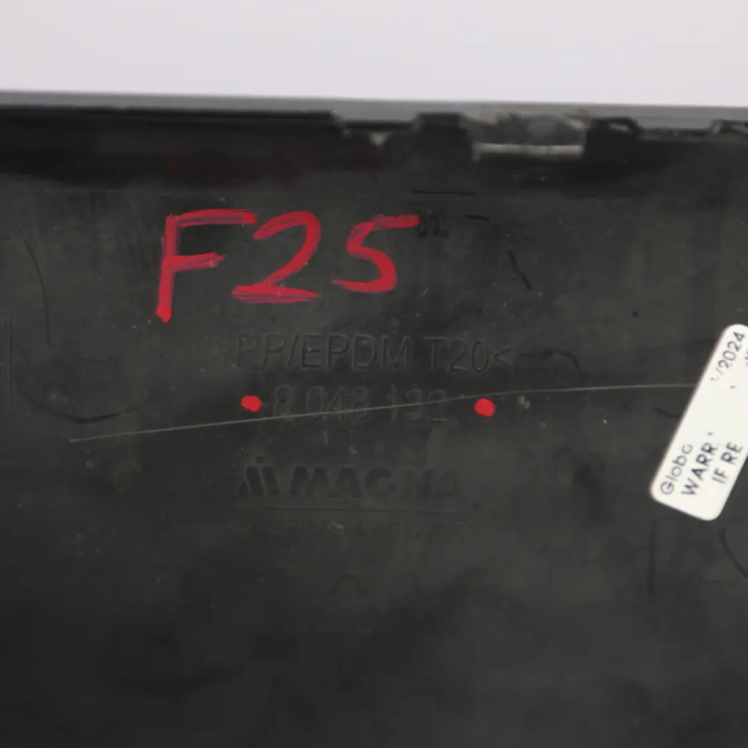 BMW X3 F25 M Sport Difusor Parachoques Trasero Centro Inferior Embellecedor - SKU 8048132 - Número de pieza 8048132