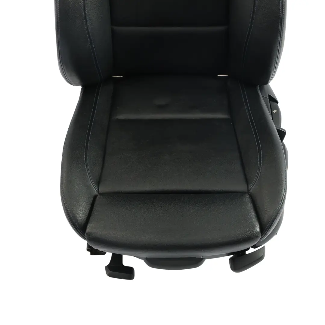 BMW E88 Cabrio M Sport Beheizter Vordersitz Links Leder Boston Schwarz Blau - SKU 8053969-1 - Teilenummer 8053969