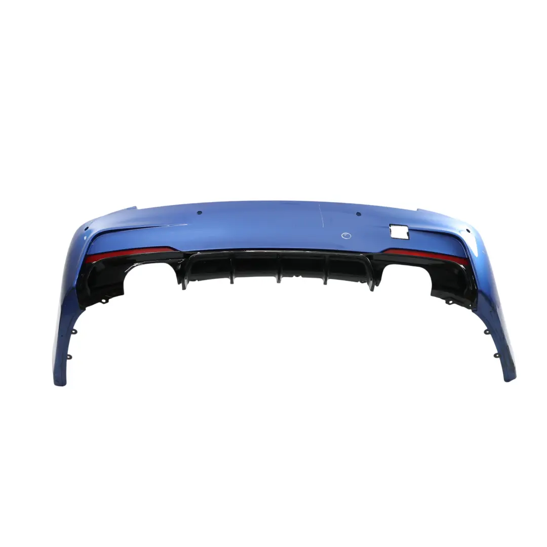 BMW F30 Rear Bumper M Sport Trim Panel PDC Estorilblau Estoril Blue - B45 - SKU 8056497-EB1 - Part number 8056497