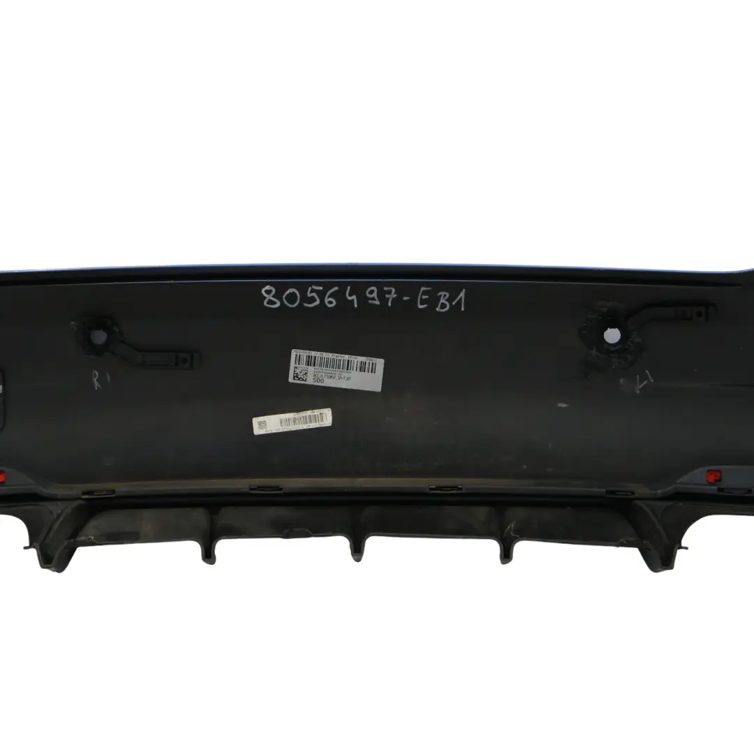 BMW F30 Rear Bumper M Sport Trim Panel PDC Estorilblau Estoril Blue - B45 - SKU 8056497-EB1 - Part number 8056497