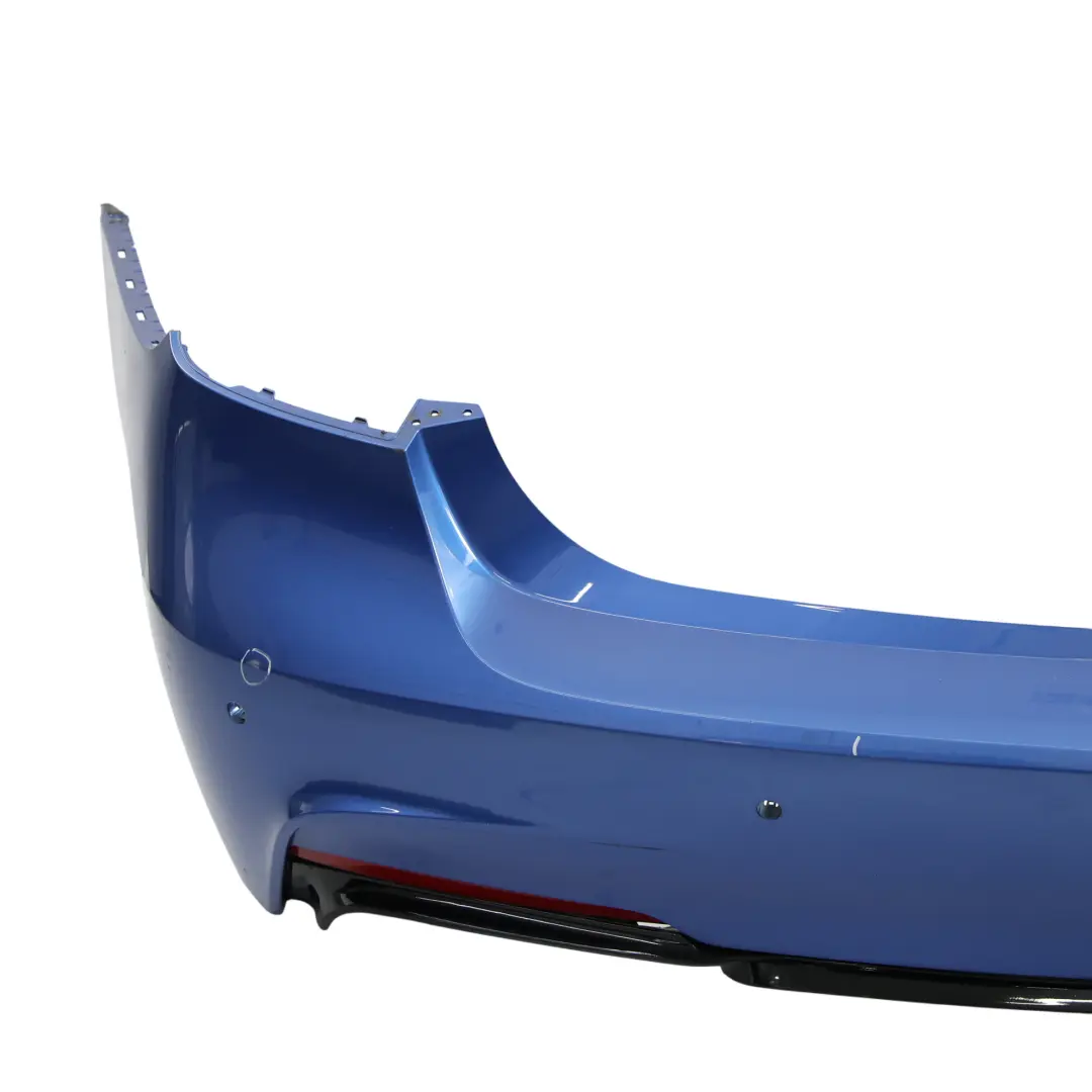 Bumper M Sport Trim Panel PDC Estorilblau Estoril Blue - B45 to BMW F30 Rear with Part number 8056497 BMW F30 Rear Bumper M Sport Trim Panel PDC Estorilblau Estoril Blue - B45 - SKU 8056497-EB1 - Part number 8056497