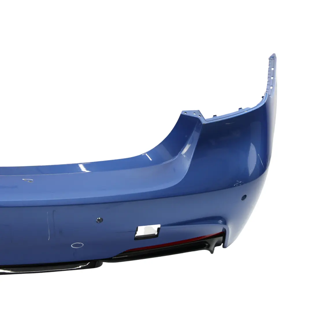 BMW F30 Rear Bumper M Sport Trim Panel PDC Estorilblau Estoril Blue - B45 - SKU 8056497-EB1 - Part number 8056497