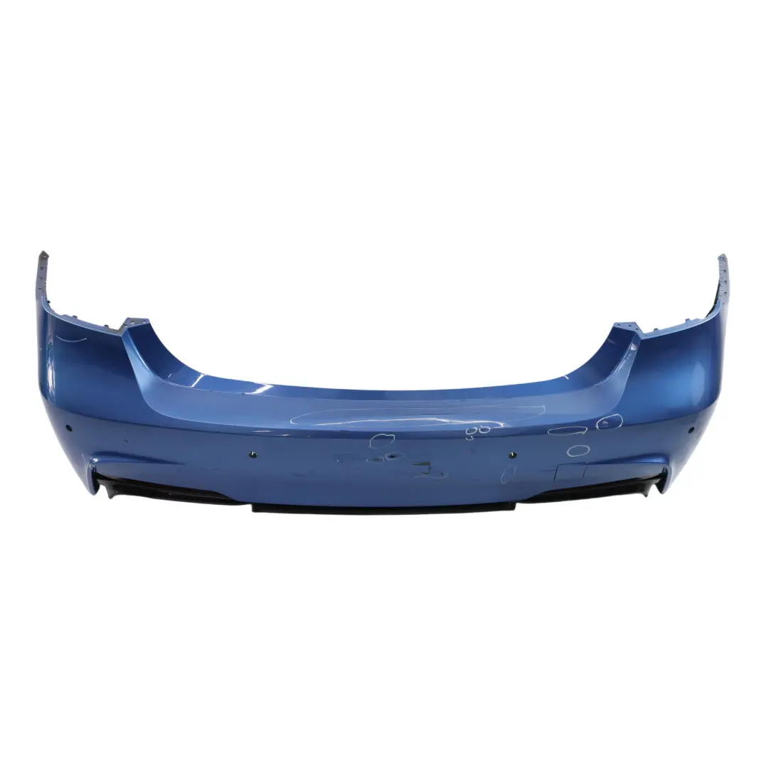 Bumper M Sport Trim Panel PDC Estoril Blue Metallic - B45 to BMW F30 Rear with Part number 8056498 BMW F30 Rear Bumper M Sport Trim Panel PDC Estoril Blue Metallic - B45 - SKU 8056498-EB - Part number 8056498