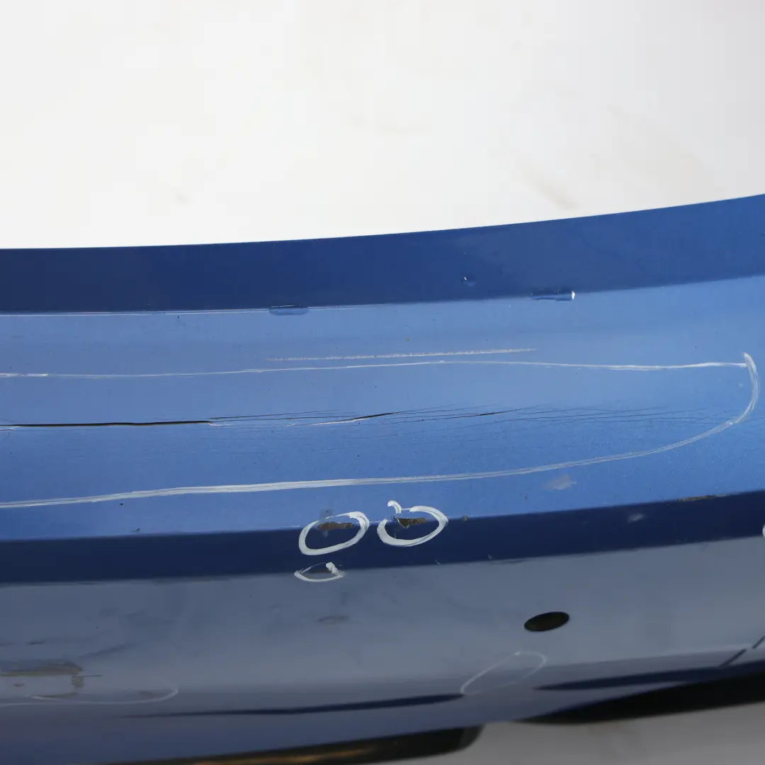 BMW F30 Rear Bumper M Sport Trim Panel PDC Estoril Blue Metallic - B45 - SKU 8056498-EB - Part number 8056498