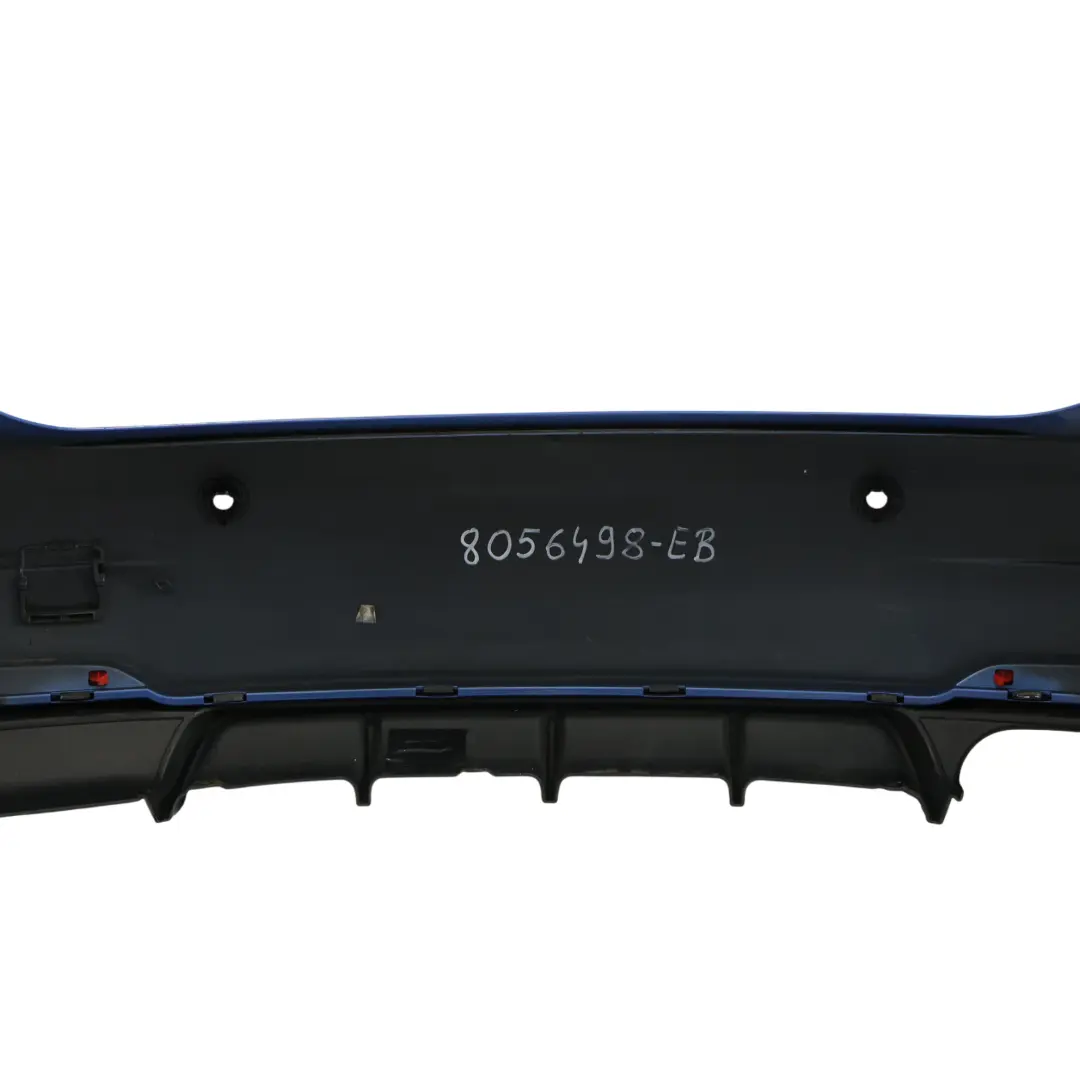BMW F30 Rear Bumper M Sport Trim Panel PDC Estoril Blue Metallic - B45 - SKU 8056498-EB - Part number 8056498