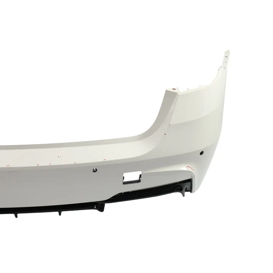 Bumper M Sport Trim Panel PDC Alpinweiss 3 White - 300 to BMW F31 Touring Rear with Part number 8056577 BMW F31 Touring Rear Bumper M Sport Trim Panel PDC Alpinweiss 3 White - 300 - SKU 8056577-AW1 - Part number 8056577