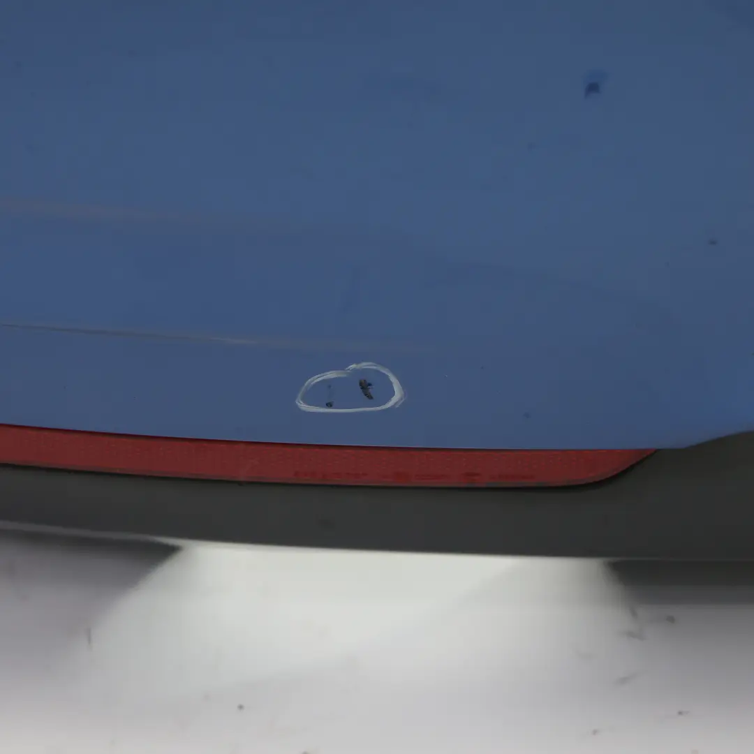 BMW F32 F33 M Sport Rear Bumper Trim Panel PDC Estorilblau Blue Metallic - B45 - SKU 8060889-EB - Part number 8060889