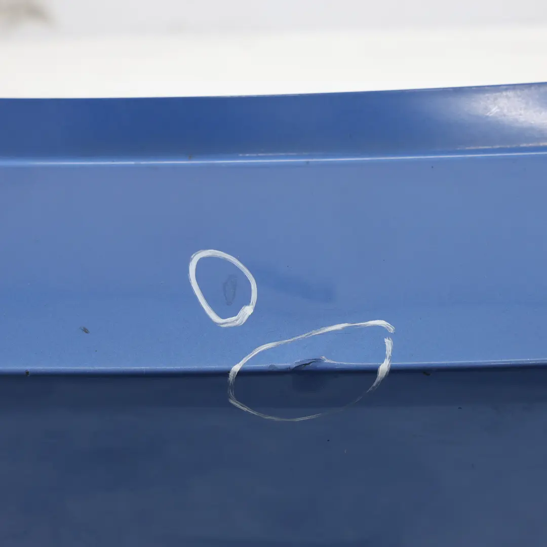 BMW F32 F33 M Sport Rear Bumper Trim Panel PDC Estorilblau Blue Metallic - B45 - SKU 8060889-EB - Part number 8060889