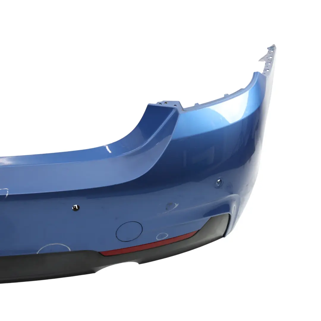 Bumper Trim Panel PDC Estorilblau Blue Metallic - B45 to BMW F32 F33 M Sport Rear with Part number 8060889 BMW F32 F33 M Sport Rear Bumper Trim Panel PDC Estorilblau Blue Metallic - B45 - SKU 8060889-EB - Part number 8060889