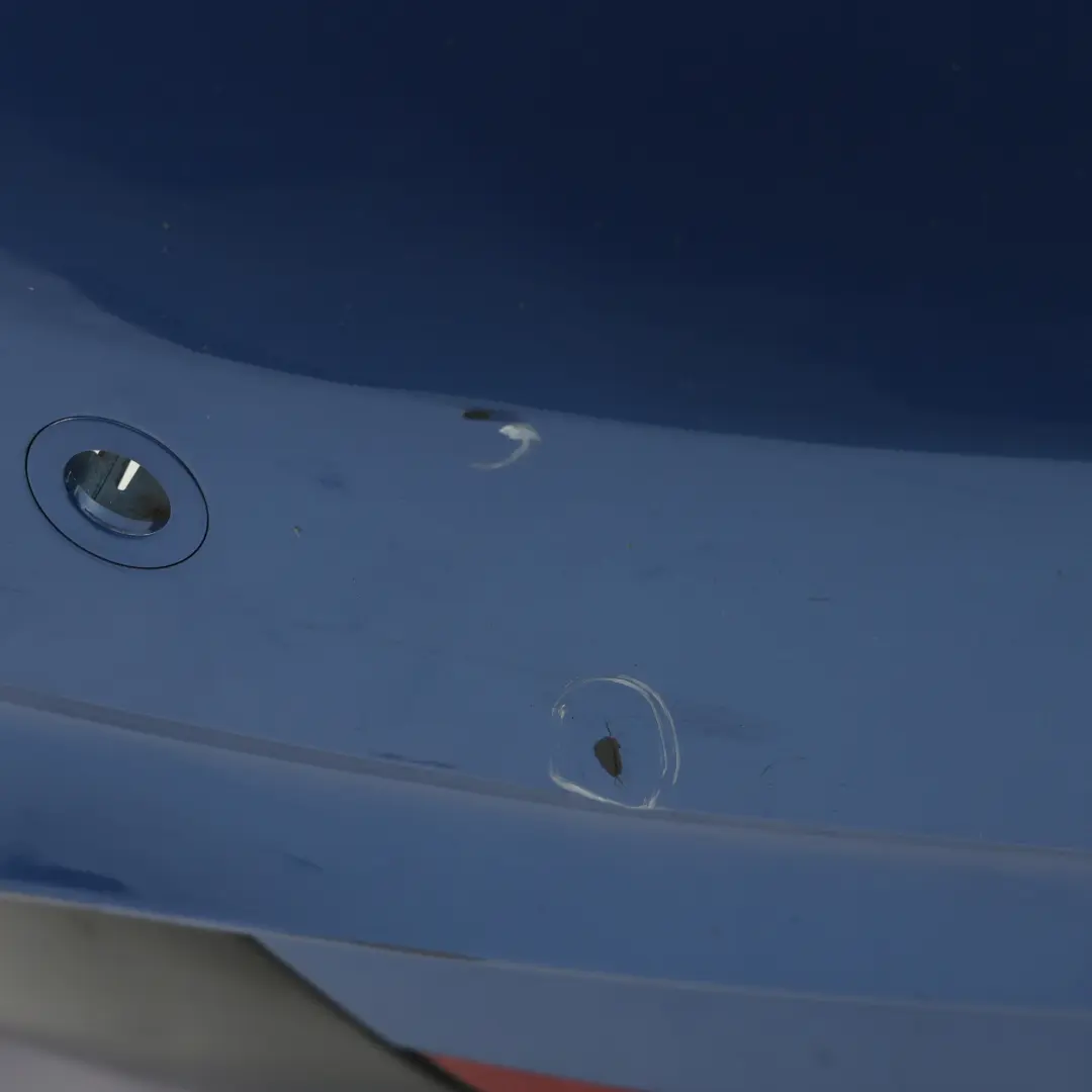 BMW F32 F33 M Sport Rear Bumper Trim Panel PDC Estorilblau Blue Metallic - B45 - SKU 8060889-EB - Part number 8060889