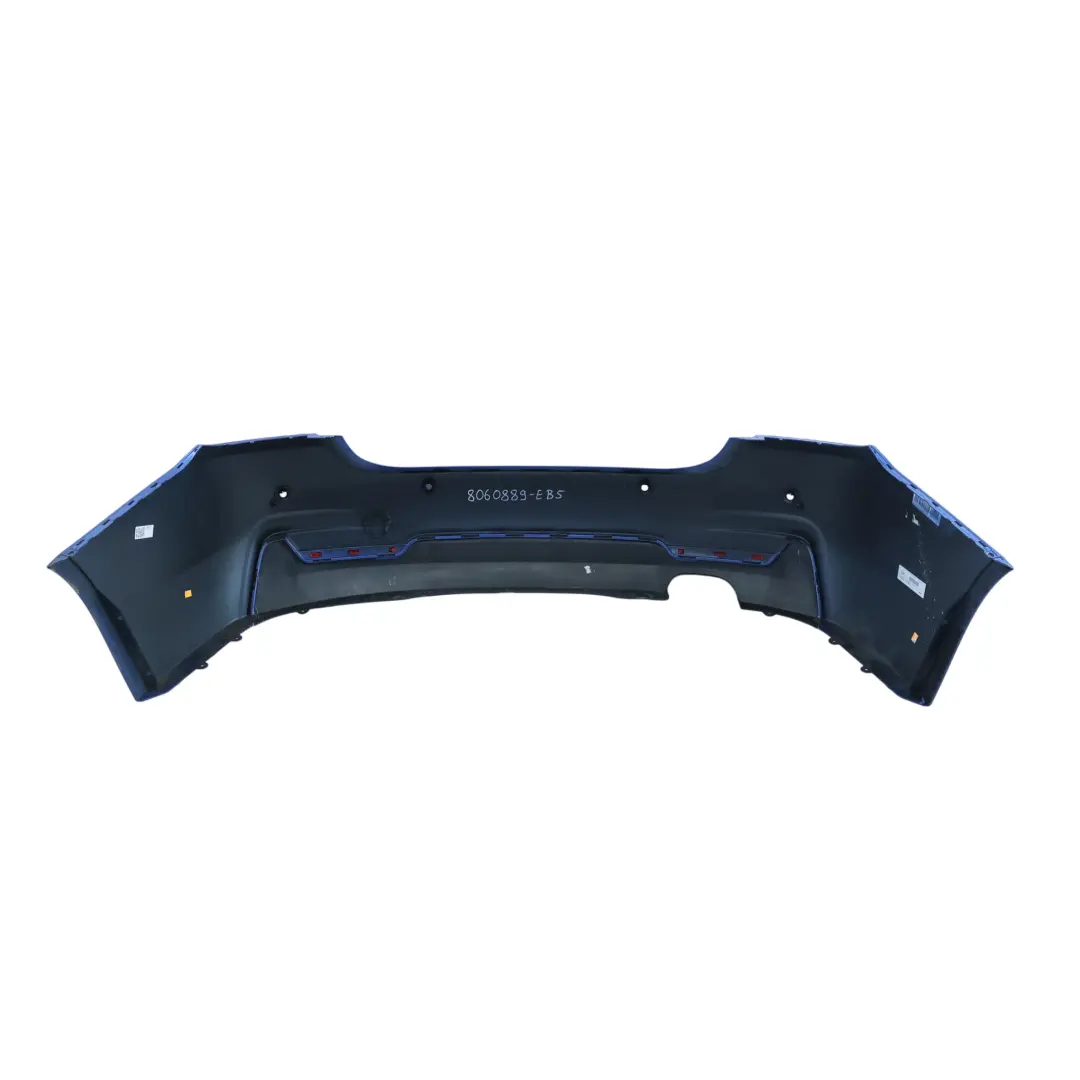 BMW F32 F33 Rear Bumper M Sport Trim Panel PDC Estoril Blau Metallic - B45 - SKU 8060889-EB5 - Part number 8060889